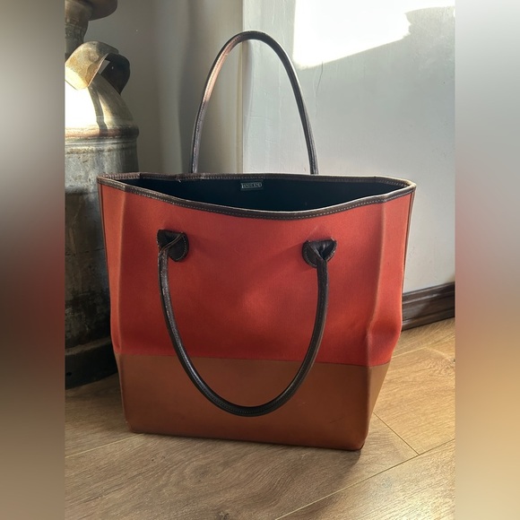 Lands End Waterproof Canvas Tote Bag - Picture 1 of 9